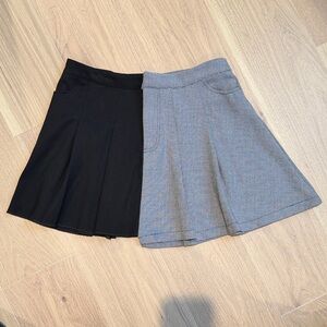 Forever 21 Black and Gray Mini Skirt Duo